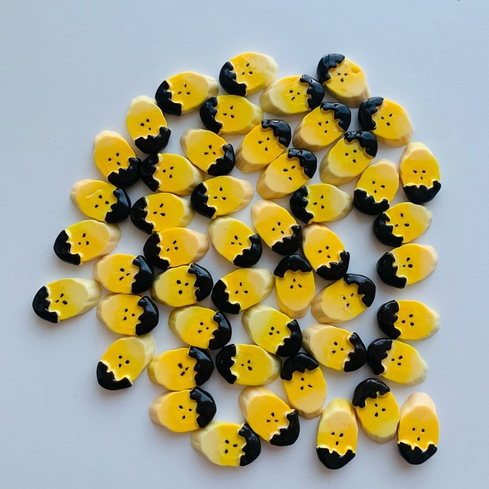 Banana Chocolate Plastic Charm